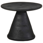Sidebord Svart Ø50X40 Cm Heltre Mango