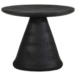 Sidebord Svart Ø50X40 Cm Heltre Mango