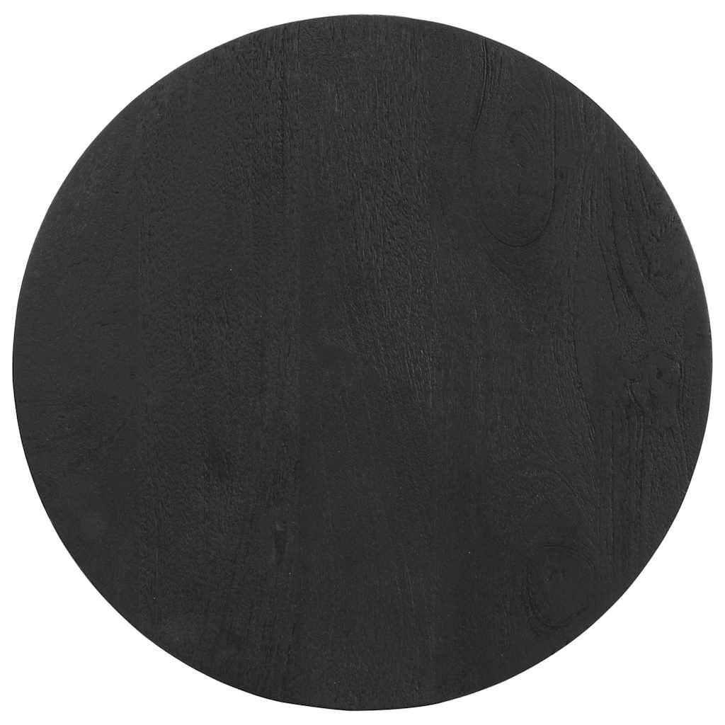 Sidebord Svart Ø50X40 Cm Heltre Mango
