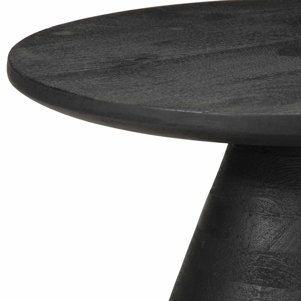 Sidebord Svart Ø50X40 Cm Heltre Mango