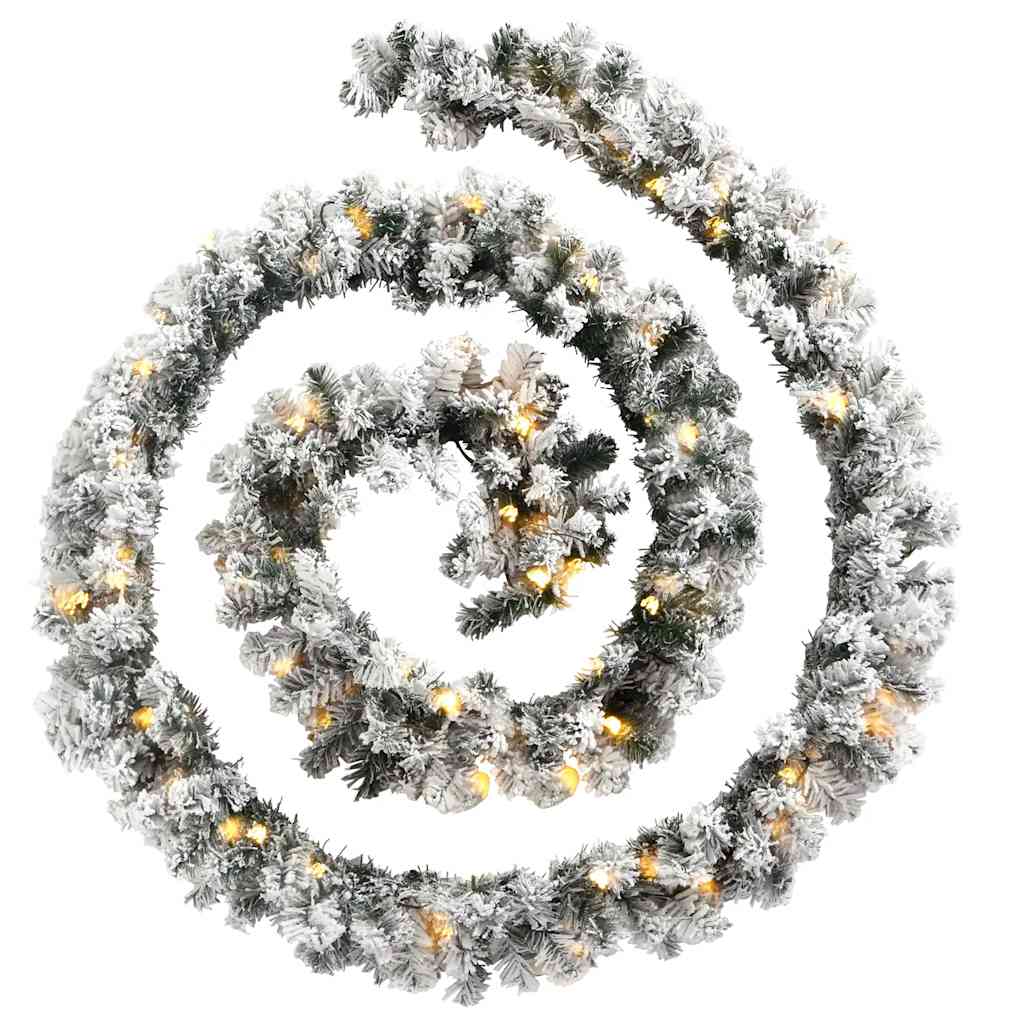 Julekrans Med Led-Lys Grønn 20 M Pvc