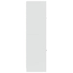 Apotekskap Høyglans Hvit 30X41X144,5 Cm Sponplater