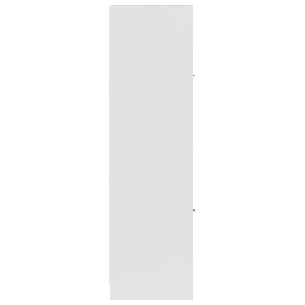 Apotekskap Høyglans Hvit 30X41X144,5 Cm Sponplater