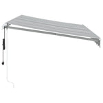 Automatisk Uttrekkbar Markise Antrasitt Og Hvit 350X250 Cm
