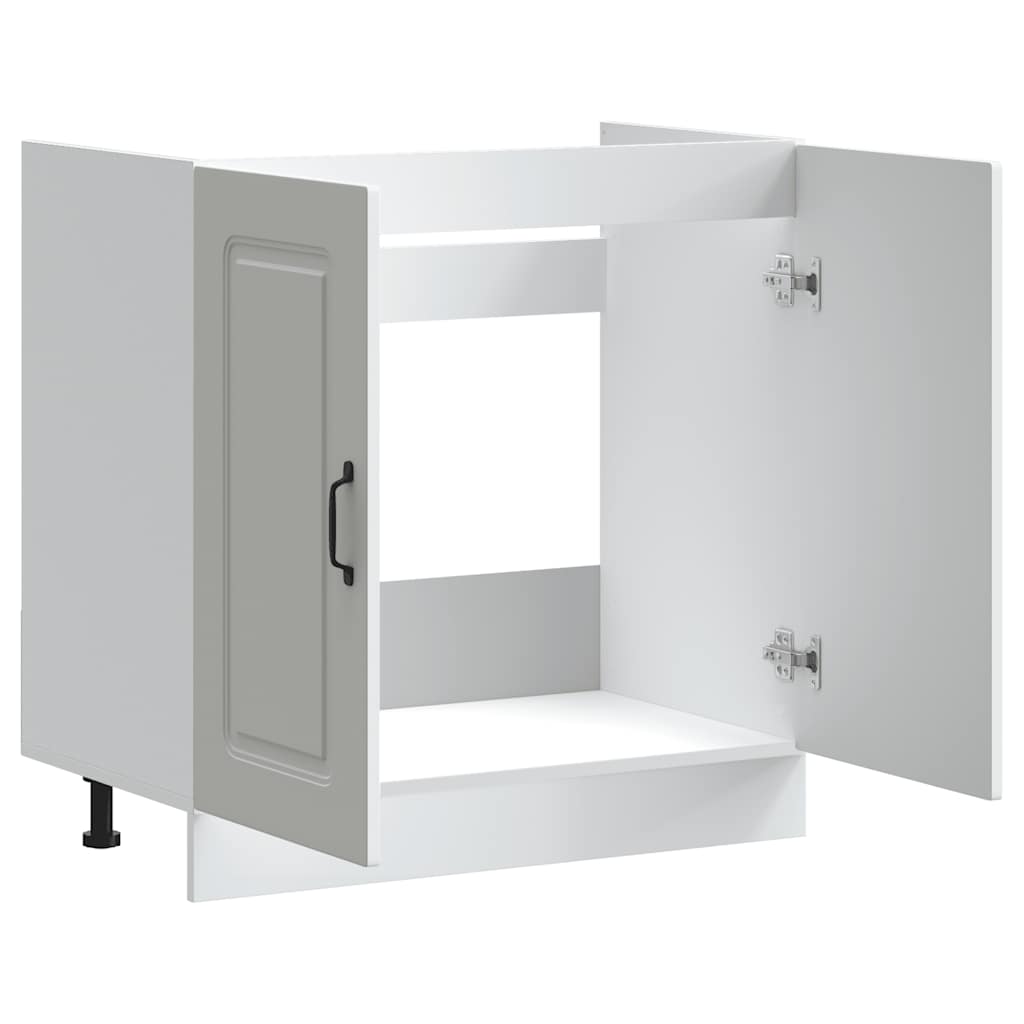 Vask Underskap Kalmar Hvit 80X46X81,5 Cm Konstruert Tre