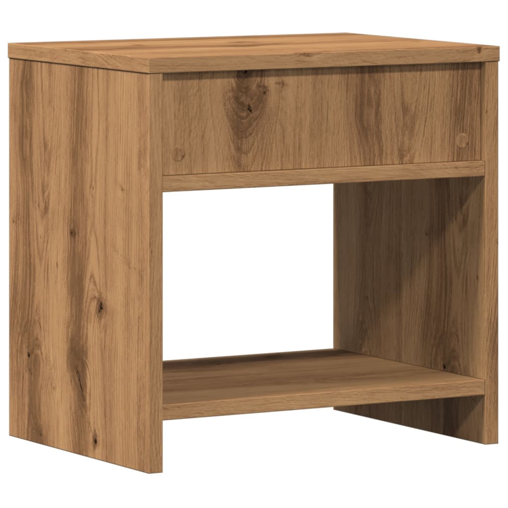 Nattbord 2 Stk Artisan Eik 40X30X40 Cm Konstruert Tre