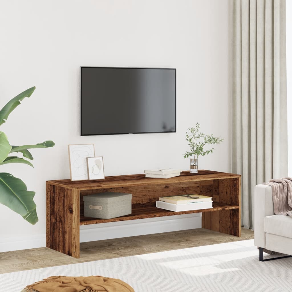 Tv-Benk Gammelt Tre 120X40X40 Cm Konstruert Tre
