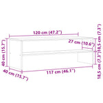 Tv-Benk Artisan Eik 120X40X40 Cm Sponplate