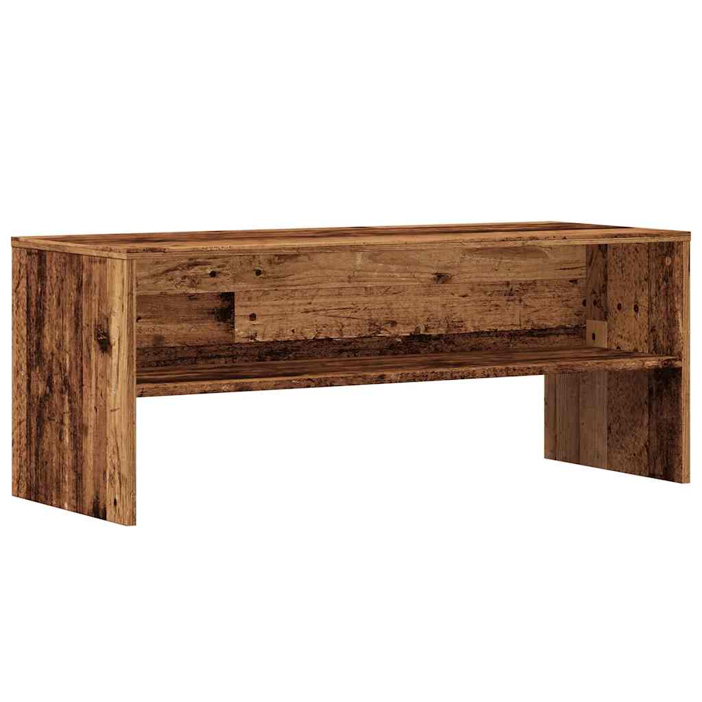 Tv-Benk Gammelt Tre 100X40X40 Cm Konstruert Tre