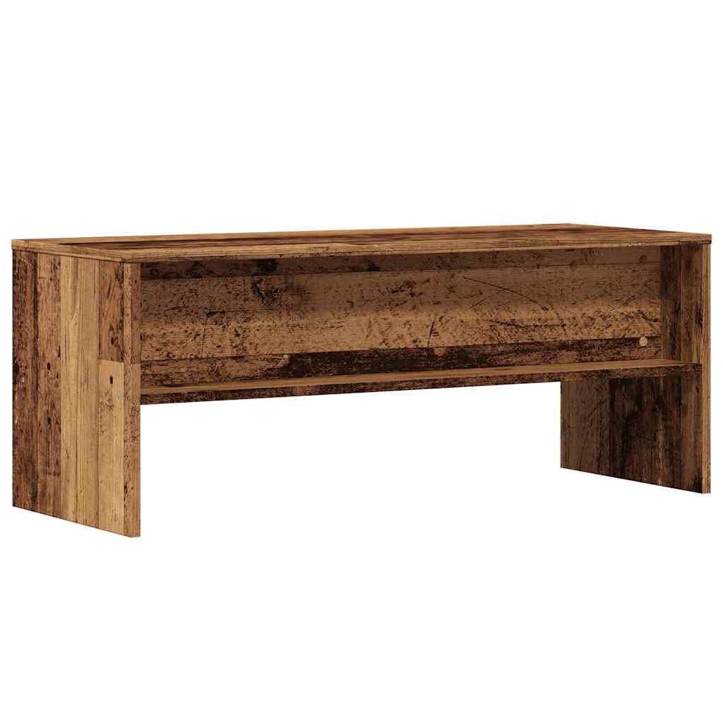 Tv-Benk Gammelt Tre 100X40X40 Cm Konstruert Tre