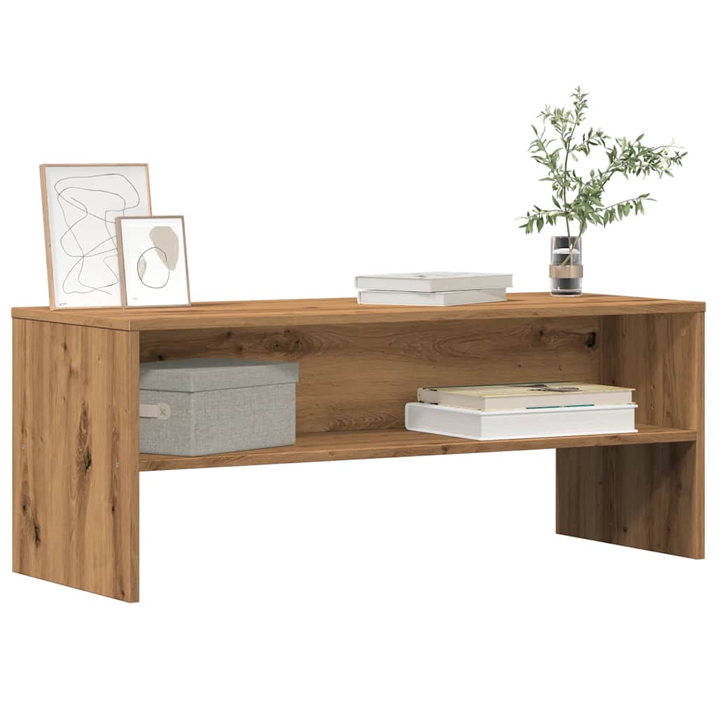 Tv-Benk Artisan Eik 100X40X40 Cm Konstruert Tre