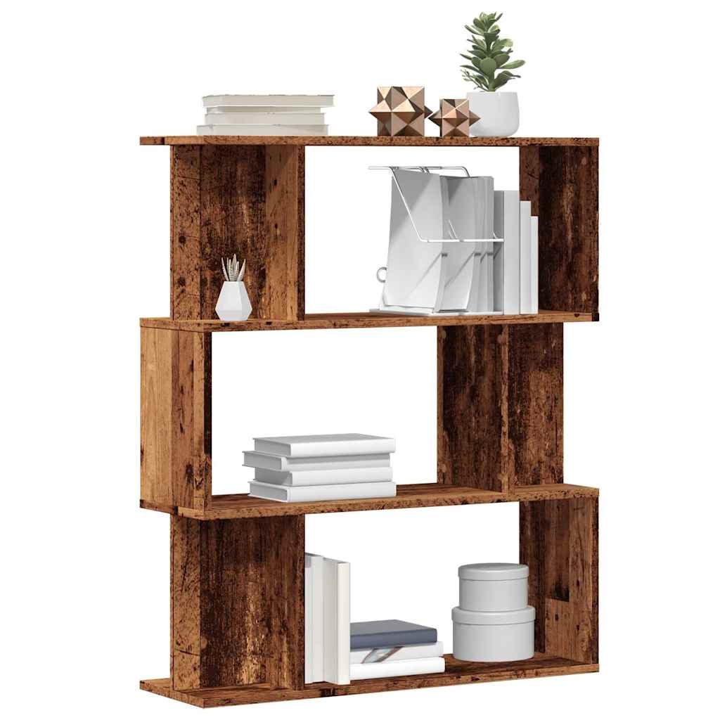 Bokhylle Gammelt Tre 80X24X96 Cm Konstruert Tre