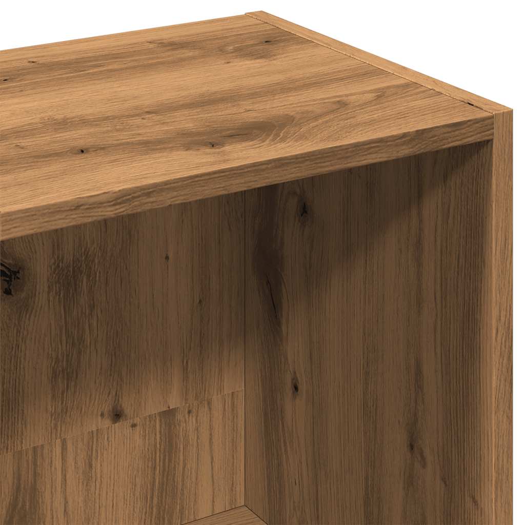 Bokhylle Artisan Eik 66X30X130 Cm Konstruert Tre