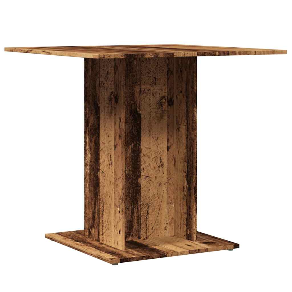 Spisebord Gammelt Tre 80X80X75 Cm Konstruert Tre