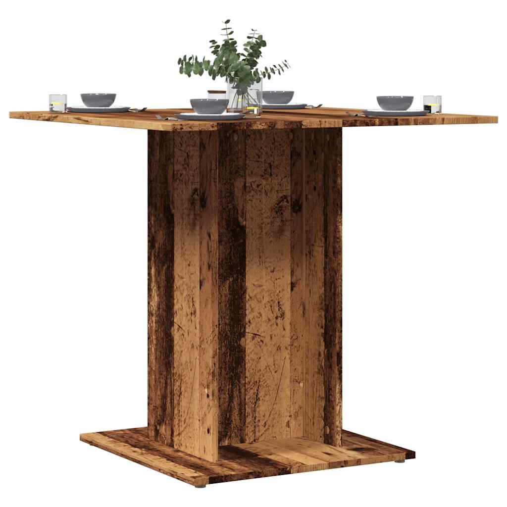 Spisebord Gammelt Tre 80X80X75 Cm Konstruert Tre