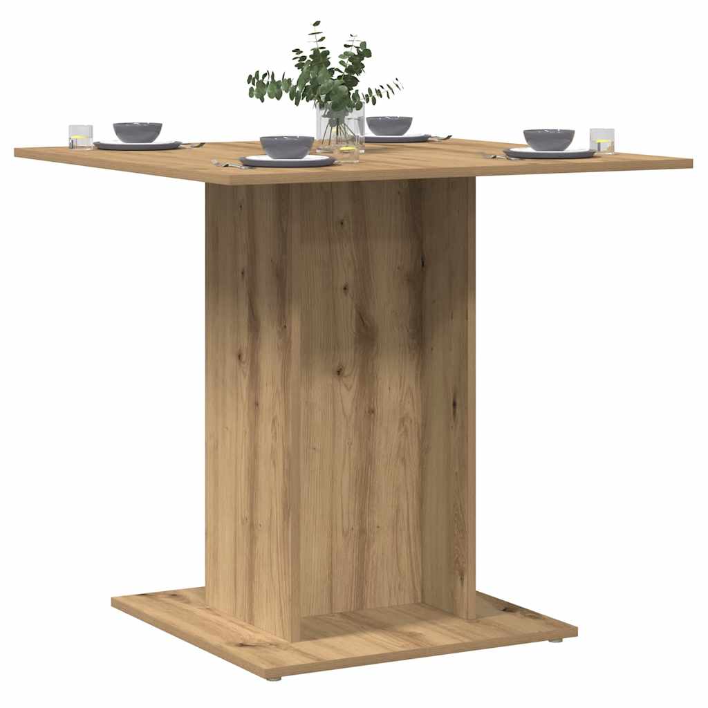 Spisebord Artisan Eik 80X80X75 Cm Konstruert Tre
