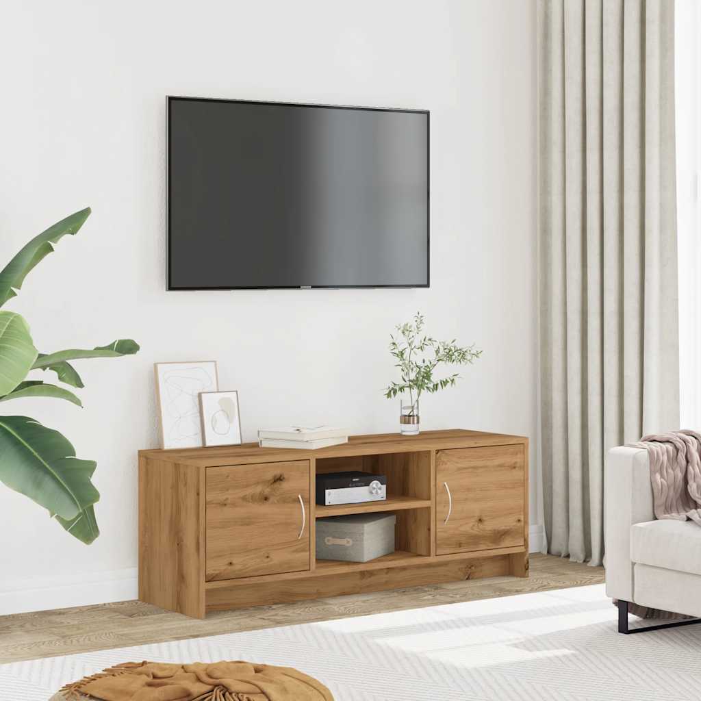 Tv-Benk Artisan Eik 102X30X37,5 Cm Konstruert Tre