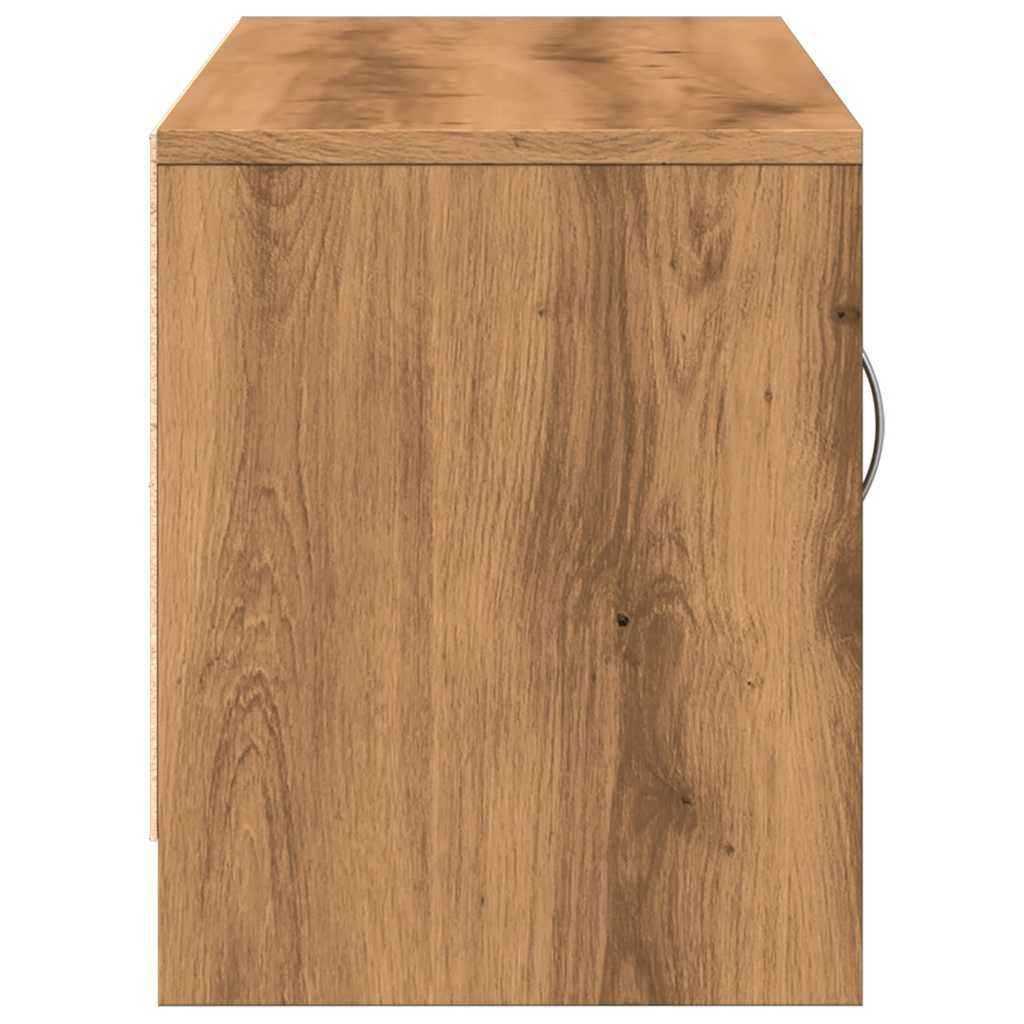 Tv-Benk Artisan Eik 102X30X37,5 Cm Konstruert Tre