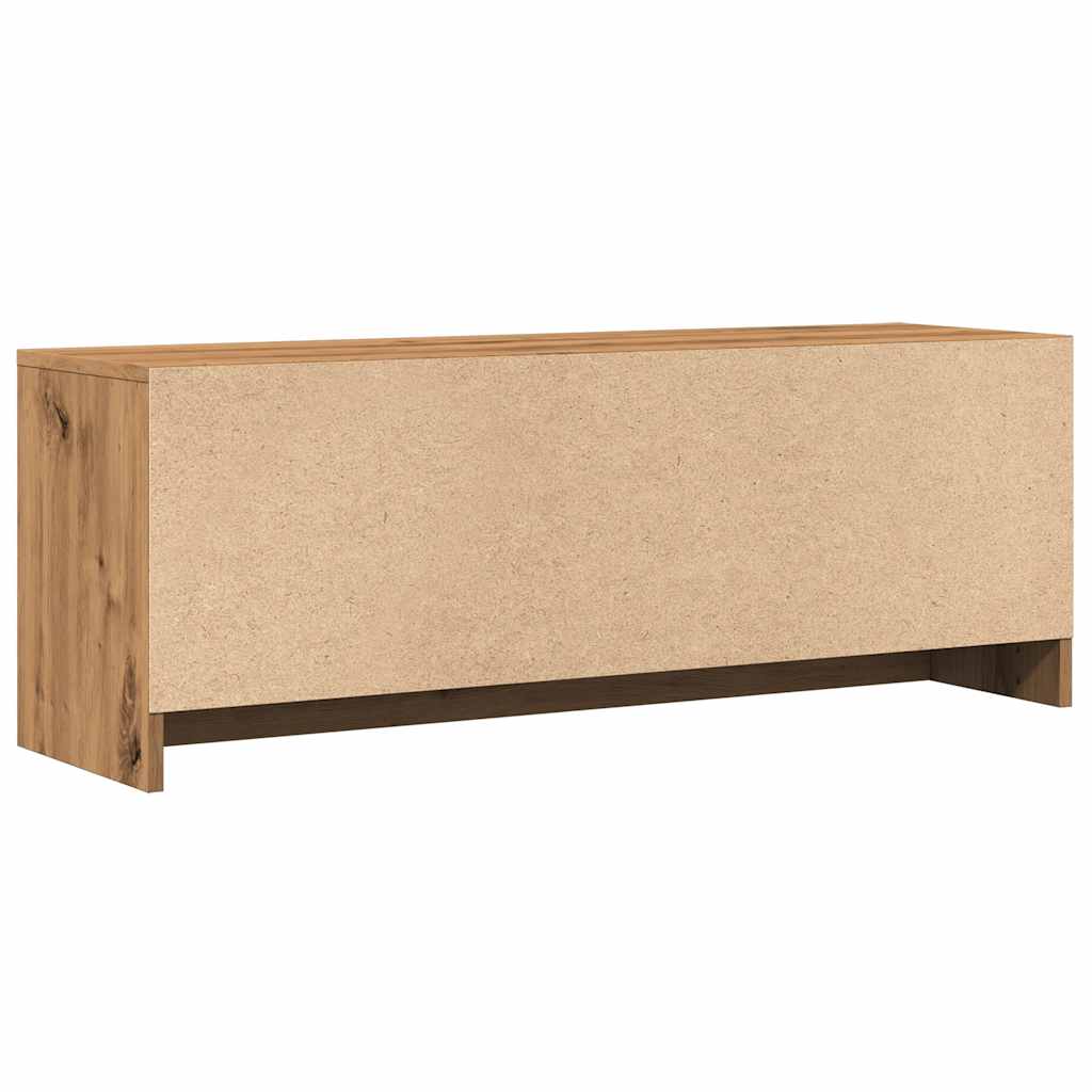 Tv-Benk Artisan Eik 102X30X37,5 Cm Konstruert Tre