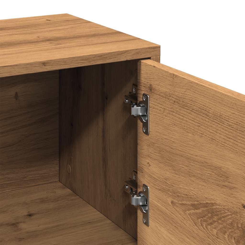 Tv-Benk Artisan Eik 102X30X37,5 Cm Konstruert Tre
