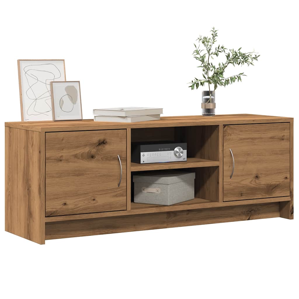 Tv-Benk Artisan Eik 102X30X37,5 Cm Konstruert Tre