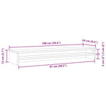 Skjermstativ Gammelt Tre 100X24X13 Cm Konstruert Tre