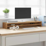 Skjermstativ Artisan Eik 100X24X13 Cm Konstruert Tre