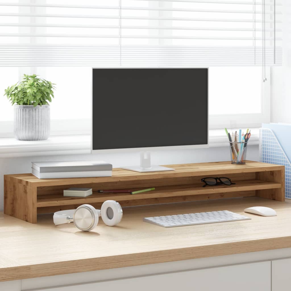 Skjermstativ Artisan Eik 100X24X13 Cm Konstruert Tre