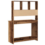 Skrivebord Med Hyller Gammelt Tre 102X45X148 Cm Konstruert Tre