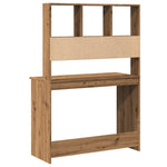 Skrivebord Med Hyller Artisan Eik 102X45X148 Cm Konstruert Tre