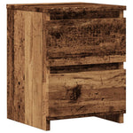 Nattbord Gammelt Tre 30X30X40 Cm Konstruert Tre