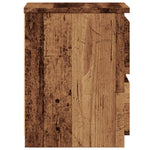 Nattbord Gammelt Tre 30X30X40 Cm Konstruert Tre