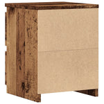 Nattbord Gammelt Tre 30X30X40 Cm Konstruert Tre