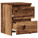 Nattbord Gammelt Tre 30X30X40 Cm Konstruert Tre