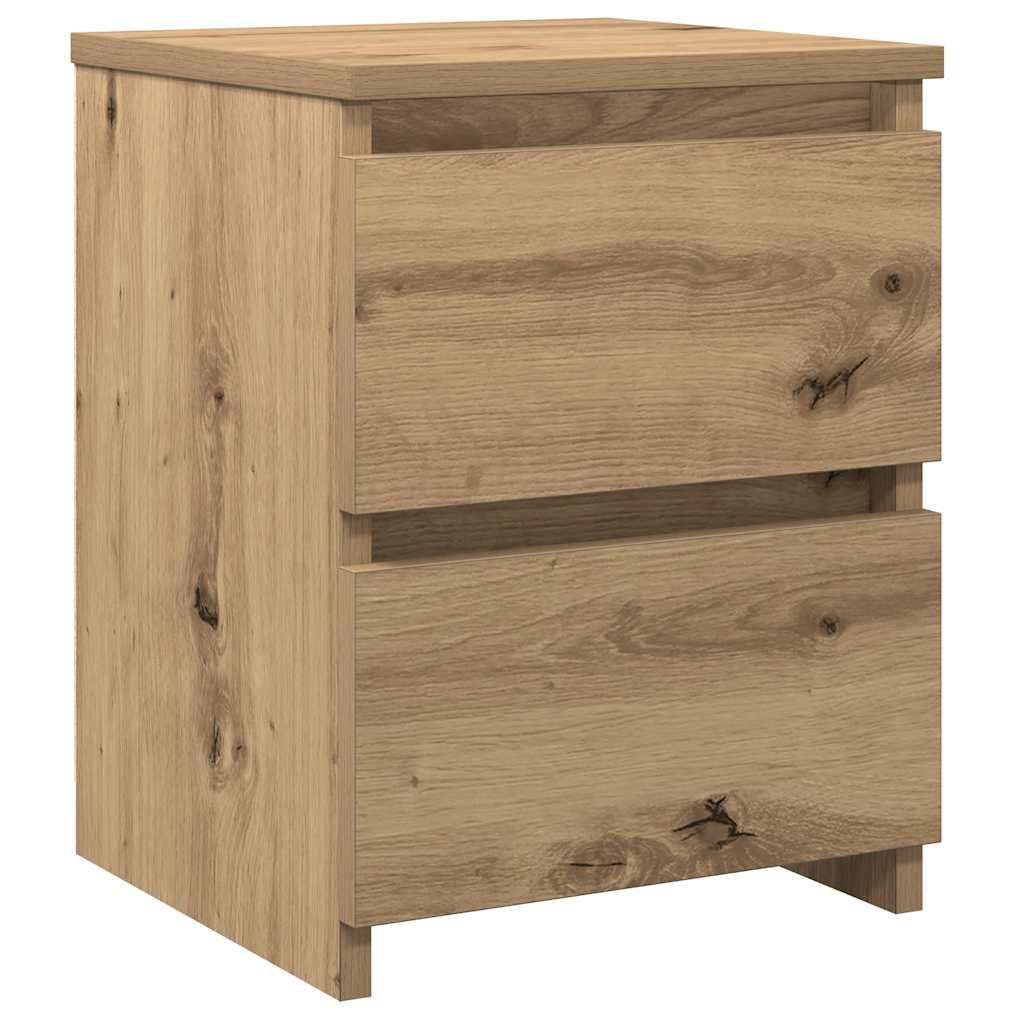 Nattbord 2 Stk Artisan Eik 30X30X40 Cm Konstruert Tre