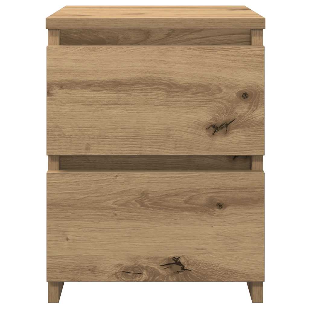 Nattbord 2 Stk Artisan Eik 30X30X40 Cm Konstruert Tre