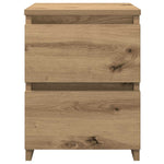 Nattbord 2 Stk Artisan Eik 30X30X40 Cm Konstruert Tre