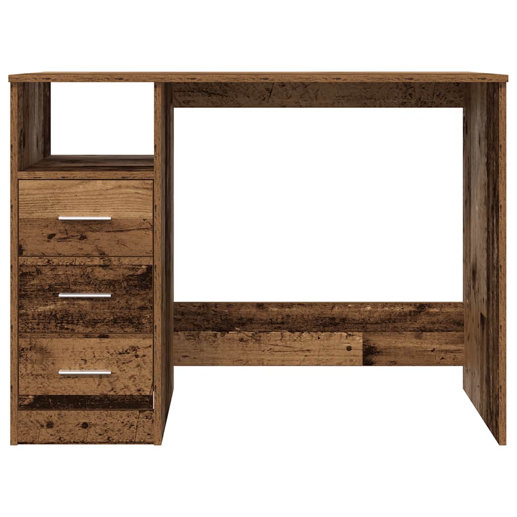 Skrivebord Gammelt Tre 102X76X50 Cm Konstruert Tre