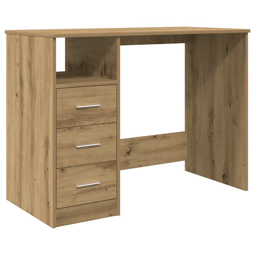 Skrivebord Artisan Eik 102X50X76 Cm Konstruert Tre