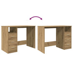Skrivebord Artisan Eik 102X50X76 Cm Konstruert Tre