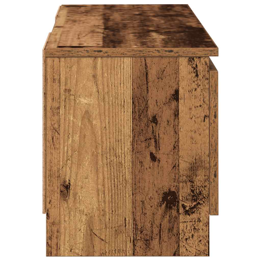 Tv-Benk Gammelt Tre 102X30X36 Cm Konstruert Tre