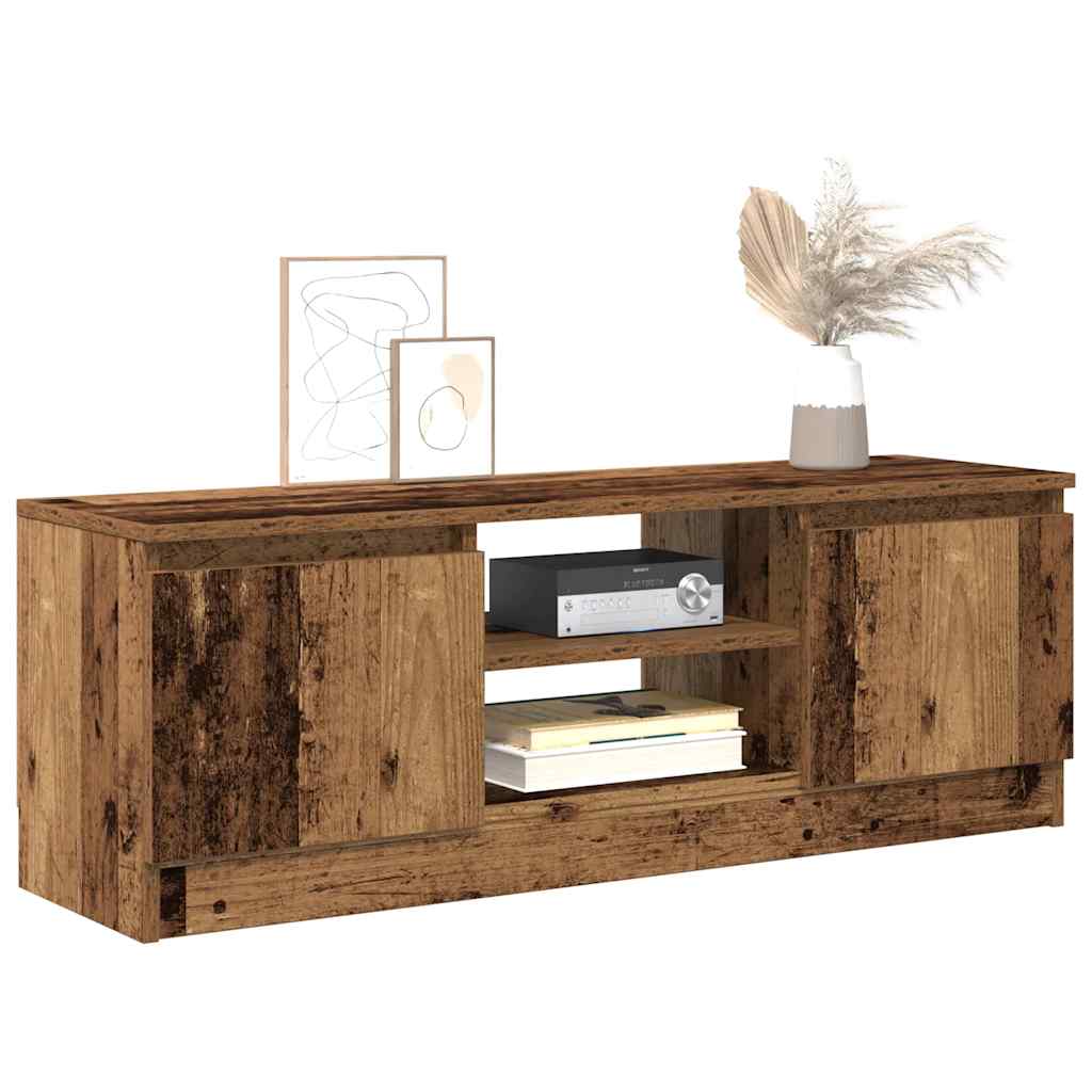 Tv-Benk Gammelt Tre 102X30X36 Cm Konstruert Tre