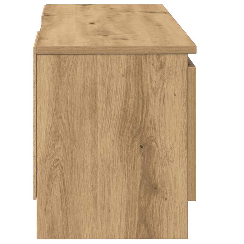 Tv-Benk Artisan Eik 102X30X36 Cm Konstruert Tre