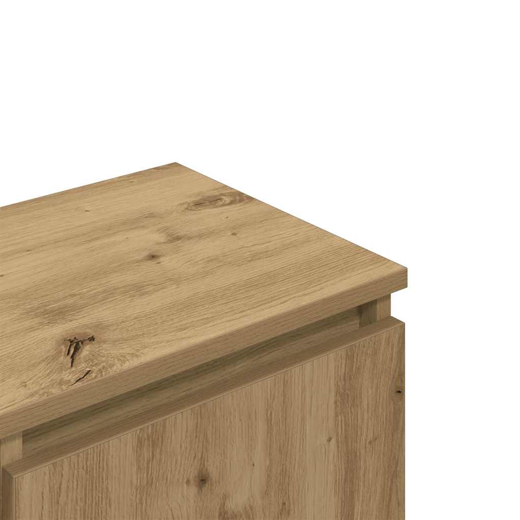 Tv-Benk Artisan Eik 102X30X36 Cm Konstruert Tre