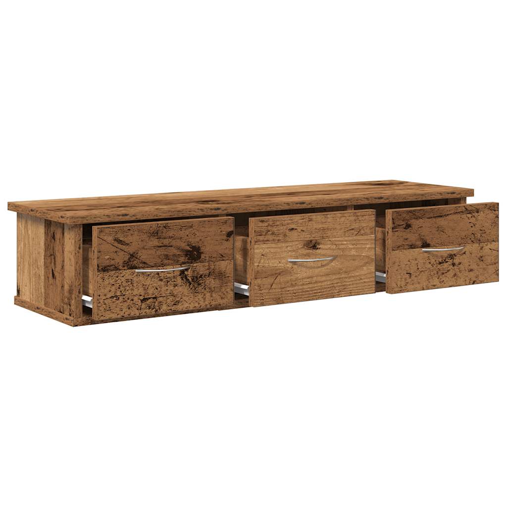 Veggskap Gammelt Tre 88X26X18,5 Cm Konstruert Tre