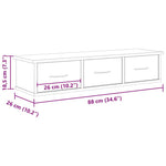 Veggskap Gammelt Tre 88X26X18,5 Cm Konstruert Tre