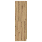 Garderobe Artisan Eik 80X52X180 Cm Konstruert Tre