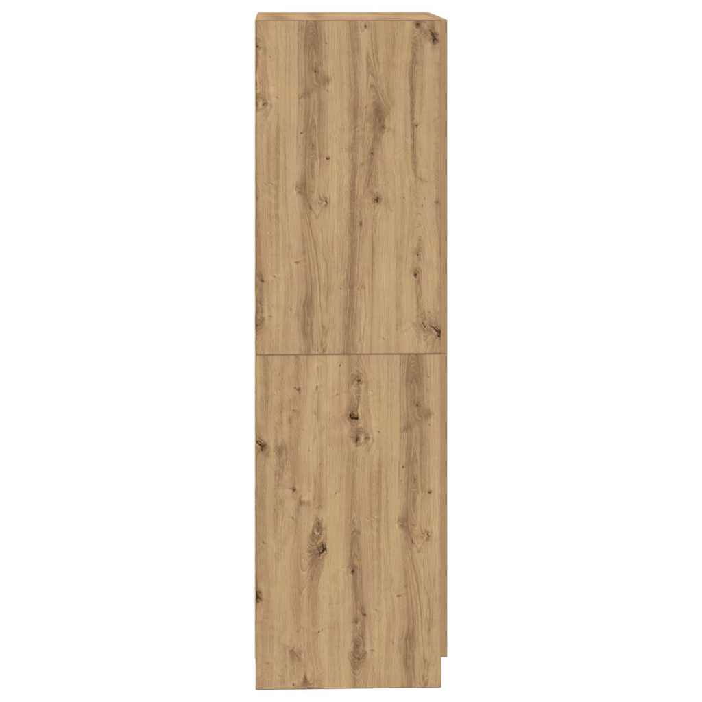 Garderobe Artisan Eik 80X52X180 Cm Konstruert Tre