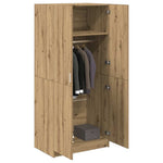 Garderobe Artisan Eik 90X52X200 Cm Konstruert Tre