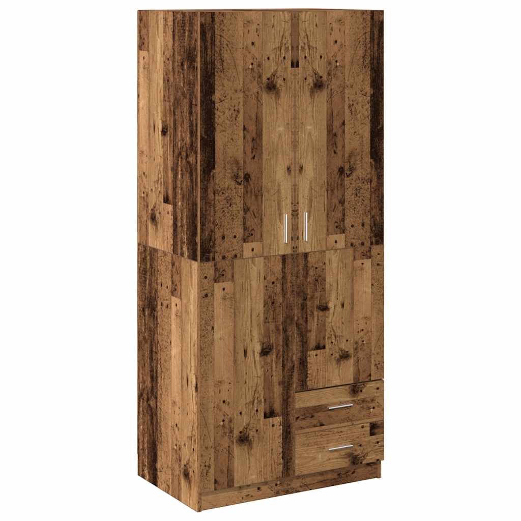 Garderobe Gammelt Tre 80X52X180 Cm Konstruert Tre